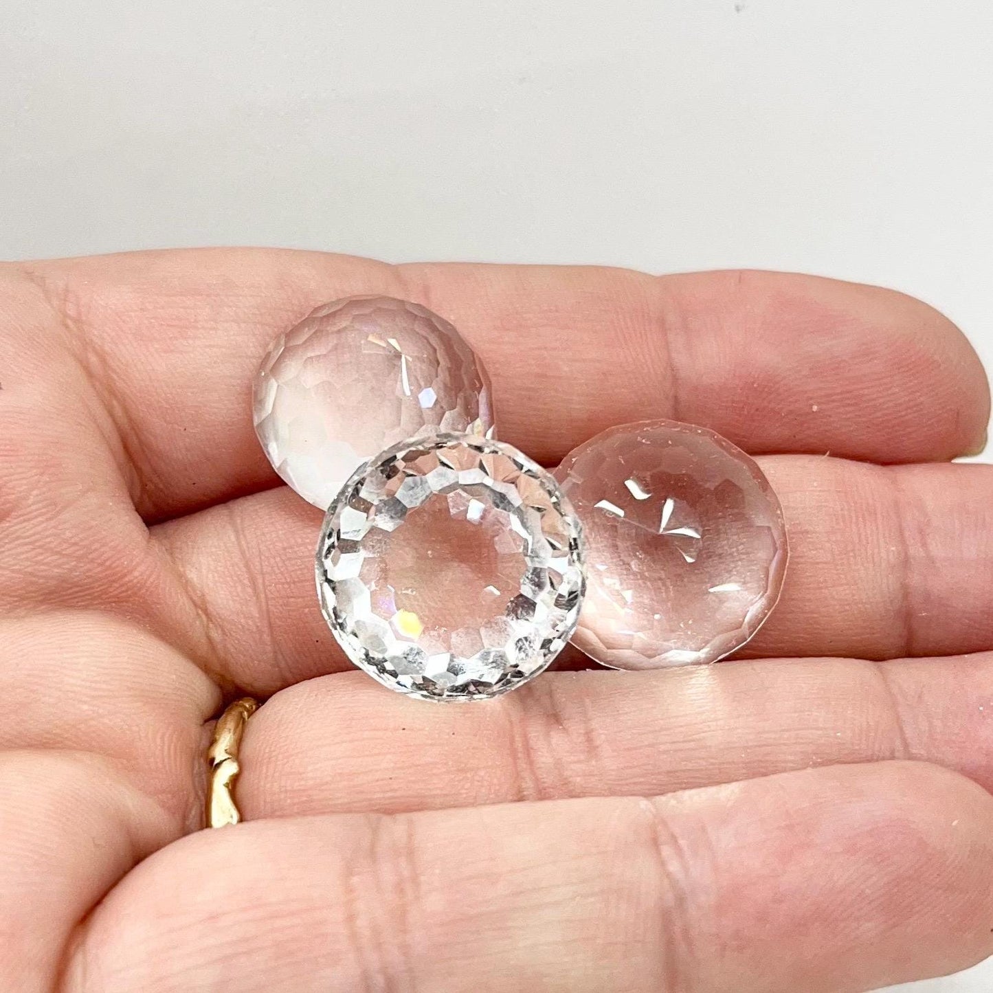1 x Vintage Rare 18mm Large Clear Round Domed Swarovski Crystal Rhinestone Flat Back Stone 2042 for jewellery making & crafts - SD2 TheGreenGlassGemShop