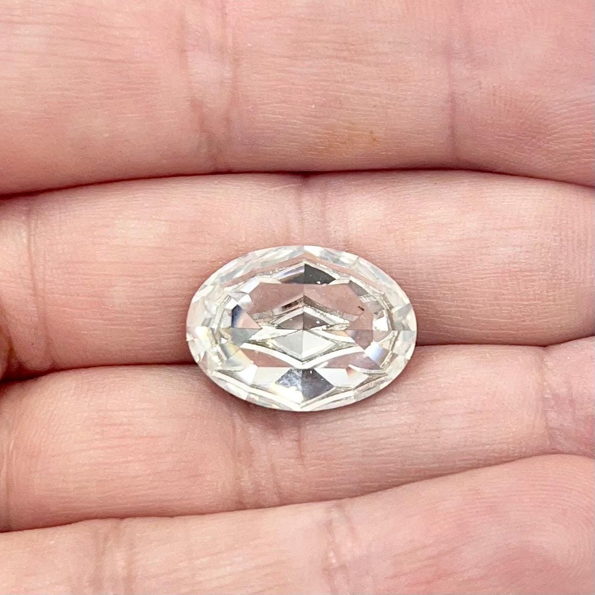 2 x Vintage 18x13mm Clear Oval Swarovski Crystal Rhinestone Point Back Stones 4100 - for jewellery making & crafts - SD1 TheGreenGlassGemShop