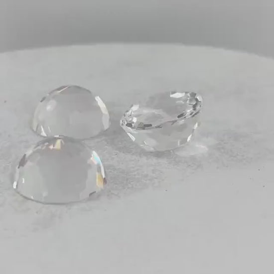 1 x Vintage Rare 18mm Large Clear Round Domed Swarovski Crystal Rhinestone Flat Back Stone 2042 for jewellery making & crafts - SD2