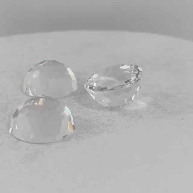1 x Vintage Rare 18mm Large Clear Round Domed Swarovski Crystal Rhinestone Flat Back Stone 2042 for jewellery making & crafts - SD2