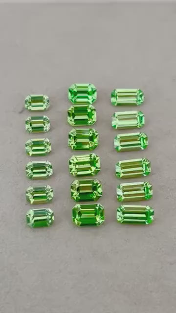 High quality Emerald Green and Vaseline glass bundle